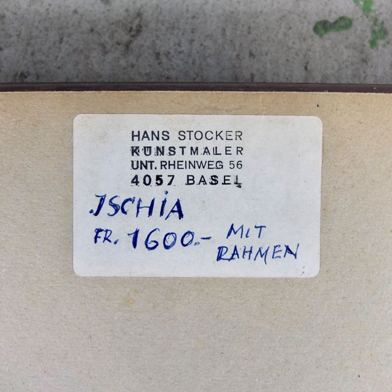 Dipinti: Hans Stocker, Ischia, 1974, Gemälde – Usato da Basel venduto da Brocki-auf-dem-Wolf 5
