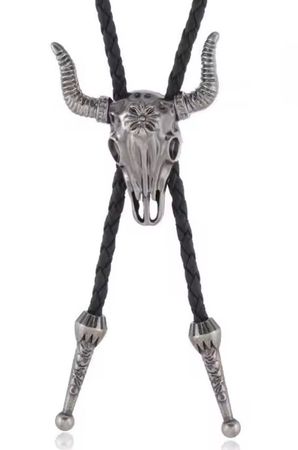 Bolo Tie - Western Cowboykrawatte - Longhorn —> NEU!