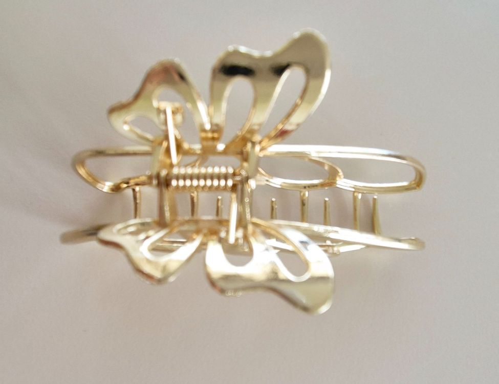 Strass-Haarklammer Mit Blüten-Design – Glänzende Spange Für Festliche Frisuren