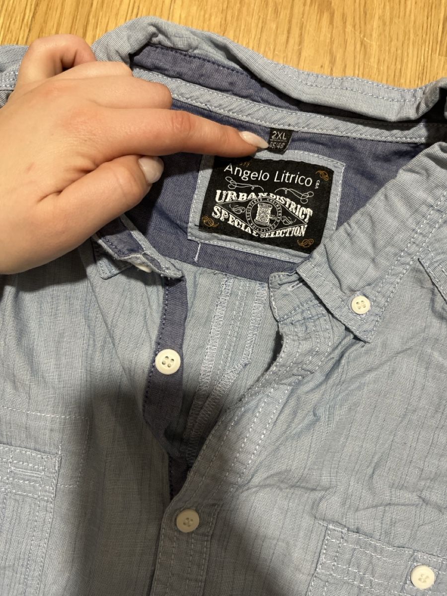 Camicie: Chemise bleue Angelo Litrico – Usato da Le Locle venduto da Mayd_h 2