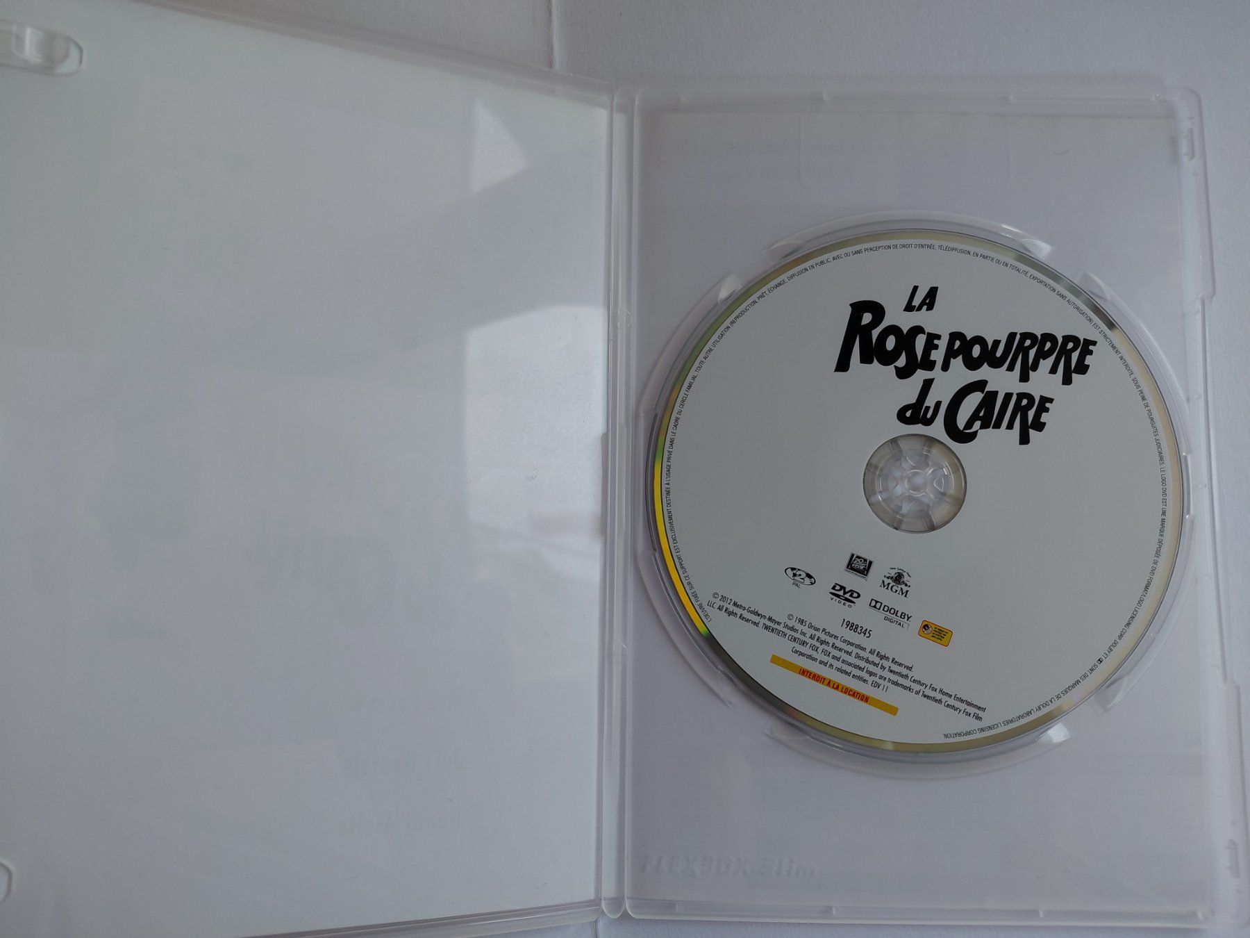 Tous les DVDs: La rose pourpre du Caire – D'occasion à Denges par Hellboy10 3