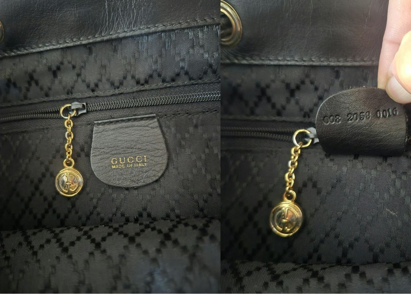 Gucci Zaini: Gucci Bamboo Leather Backpack, Vintage – Usato da Dottikon venduto da Pega7 8