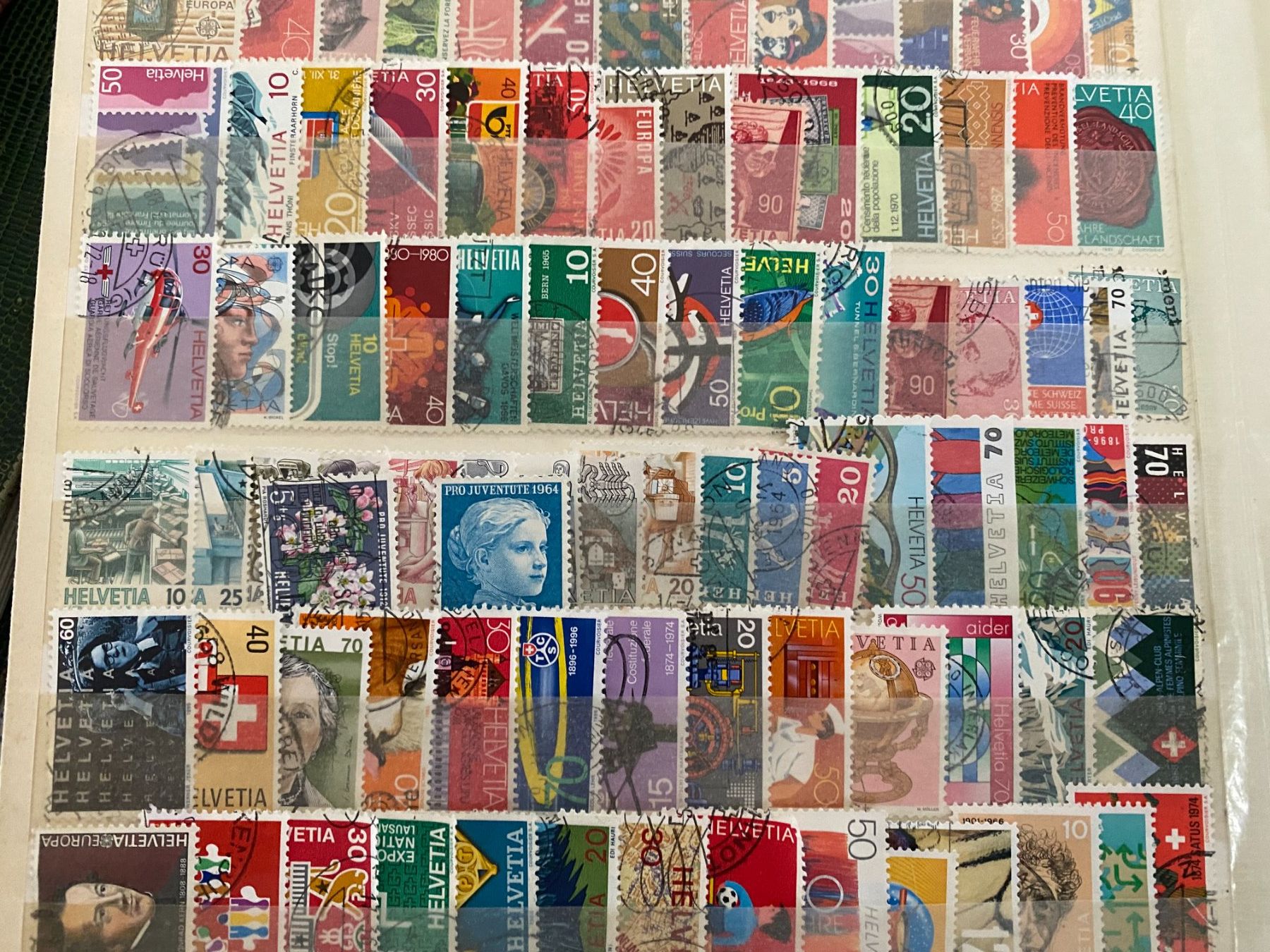 Tutti i francobolli: Briefmarken 130Stuck Schweiz  gestempelt – Usato da matten b. interlaken venduto da jfran17 1