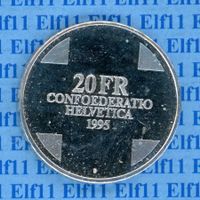 CHF__20.00 1995 Rhätische Schlangenkönigin -unz 20 Franken