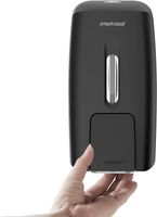 Seifenspender Wand 800ml Schwarz Ohne Bohren