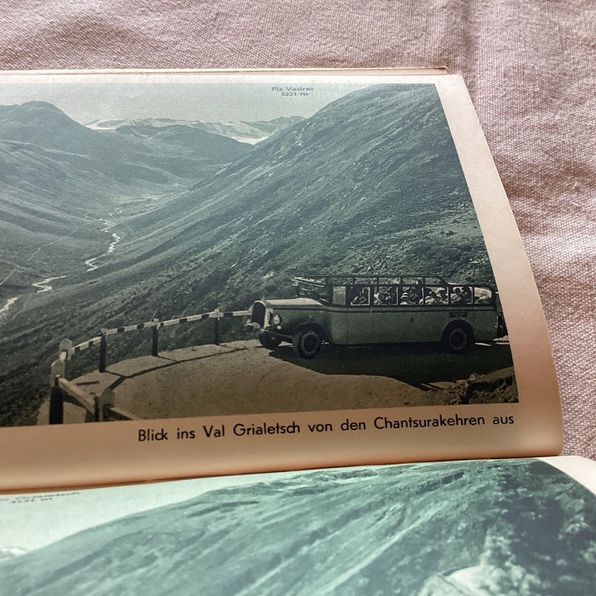 Ansichtskarten: Flüelapass poststrasse carte et plan , complet ,  illustré – Gebraucht aus Luc (Ayent) von Rebouille 4