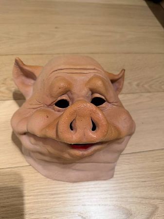 Lot 2 masques latex Halloween : cochon + troll