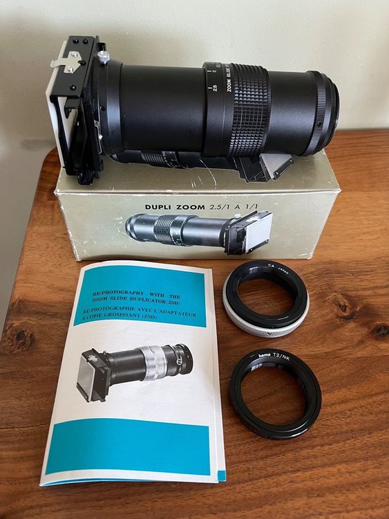 Elicar Zoom Slide Duplicator für Nikon und Canon Adapter! Kaufen auf