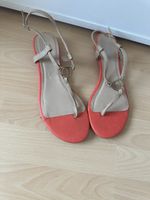 Sommersandalen Gr. 40 beige/rot CUBE