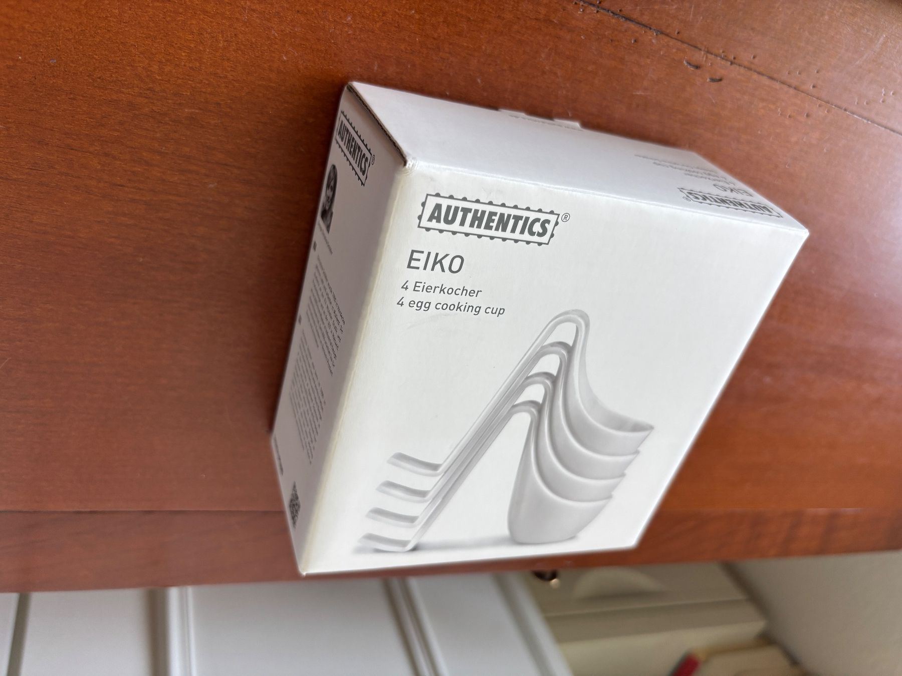 Sonstiges Geschirr: Authentics Eiko Design Eierkocher + Eierbecher im 4erSet NEU – Neu und originalverpackt aus THERWIL von Fcbbasel