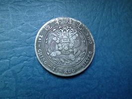 CHINA Münze TAI-CHING-TI -KUO SILVER COIN Gew. 24,5 gr.+40mm