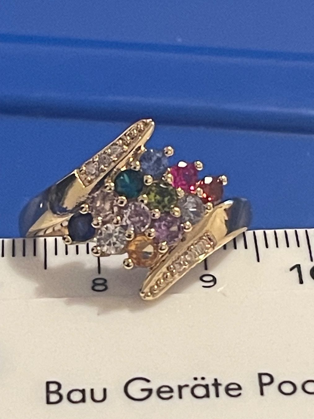 Anelli: Bague vintage 57 plaquée  amethyste/grenat/quartz/cornalin – Nuovo (secondo la descrizione) da Kloten venduto da Vermicelles 2