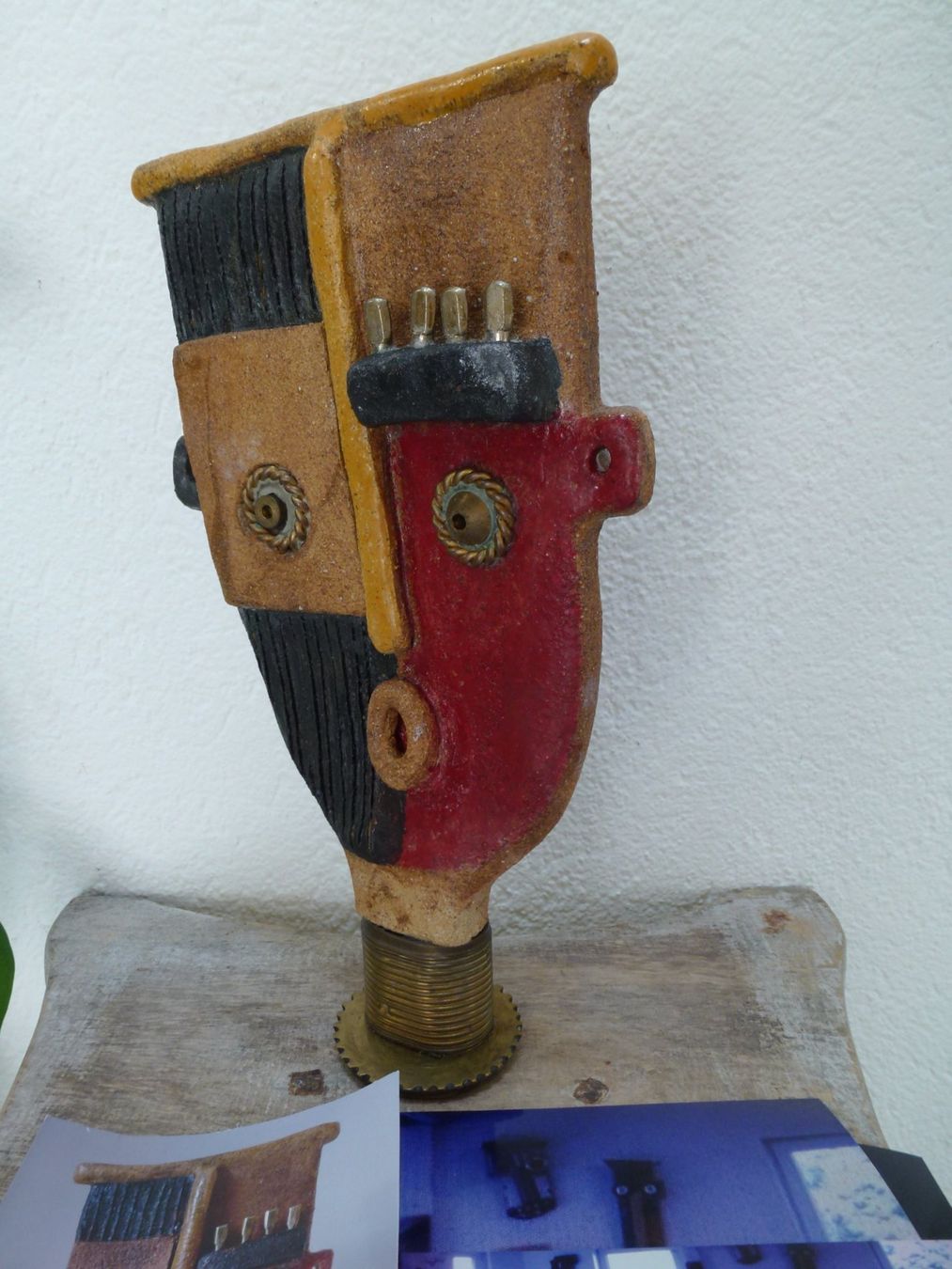 Sculptures & Statues: Maske Keramik Unikat / SIMONE MEIER - Potière – D'occasion à Esslingen par eintagammeer 3