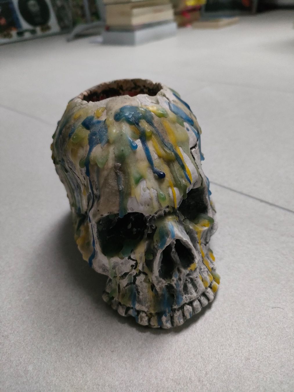 Portacandele: Kerzenständer Totenkopf – Usato da Aarburg venduto da Frys 1