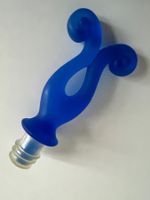 Blauer Silikon Flaschenverschluss