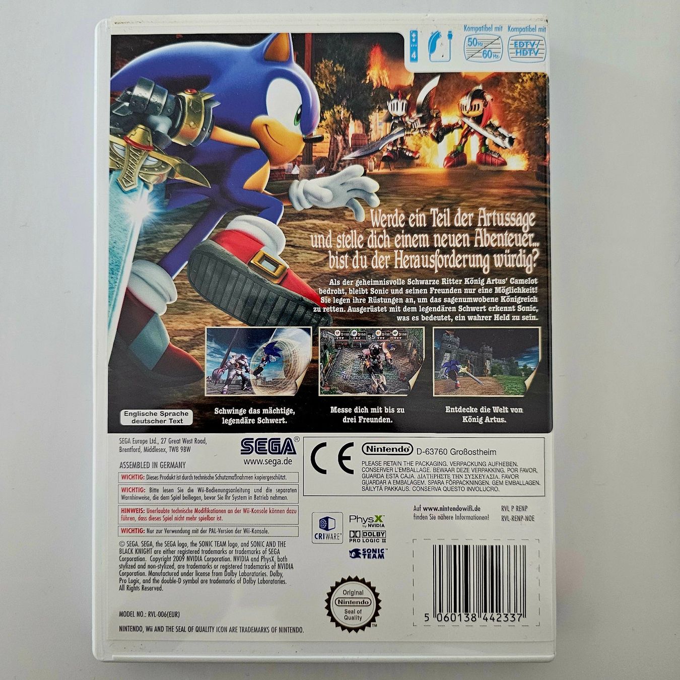 Giochi: Sonic und der Schwarze Ritter (Wii) – Usato da Holziken venduto da Miglioregamesnmore 1