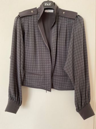TH. BRAUN Design oversize Blouson Jacke Gr 38 grau, wie neu