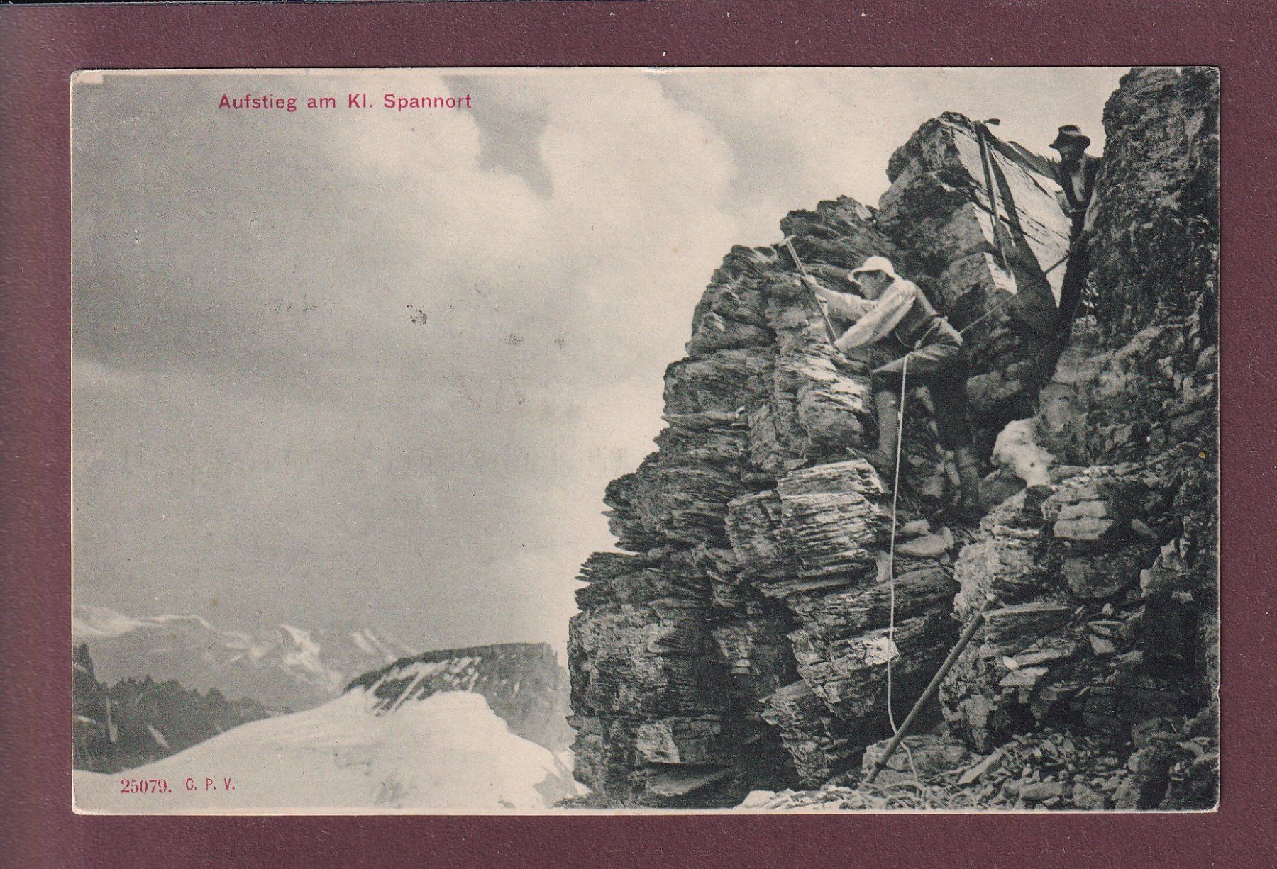 Cartes postales: Aufstieg am Kl. SPANNORT - 1913 – D'occasion à Pully par nicecards