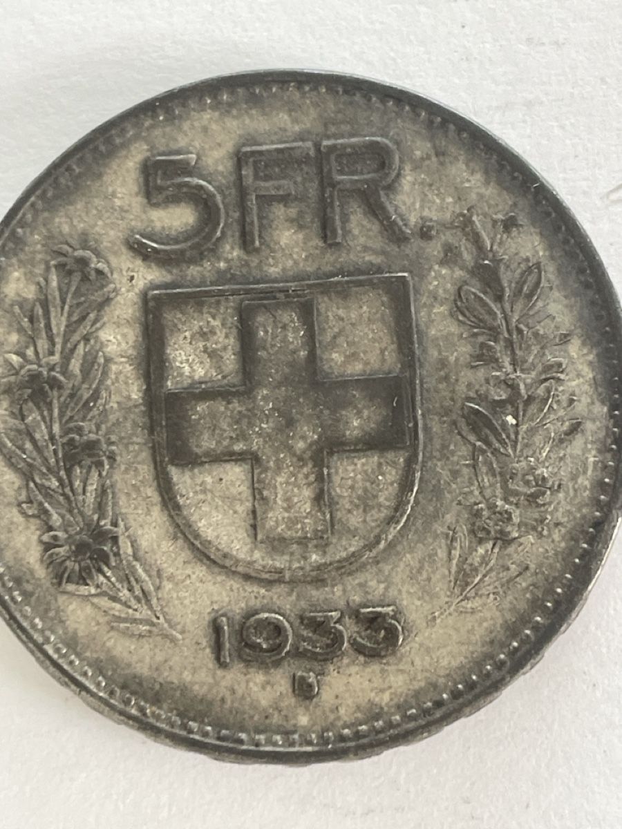 Toutes les monnaies: 5 Franken 1933 – D'occasion à Richterswil par Wildampfer