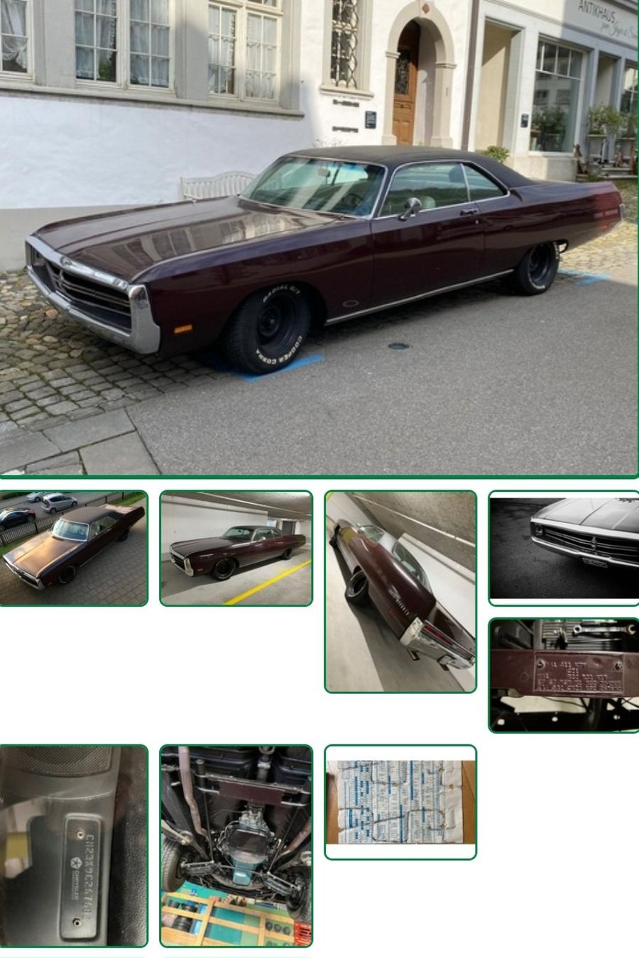 Chrysler Autos: Chrysler 300 s 1969 – D'occasion à Moosleerau par mar_lr8m 1