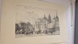 Hotel Infanta Isabel Segovia, Vintage Druck, Top Zustand!