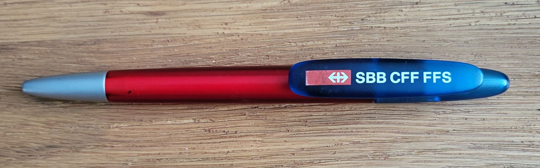 Stifte & Marker: Penna a sfera con logo SBB CFF FFS – Gebraucht aus Castione von Rx-stamps
