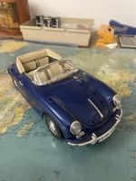 Modellauto Porsche 356 B Cabrio Bburago 1:18 blau