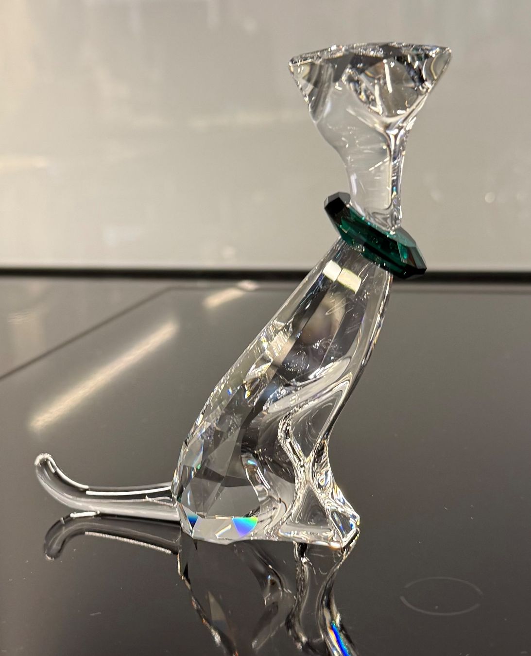 Swarovski Statuette: Swarovski Katze mit Halsband – Usato da Triesen venduto da cla_q2js