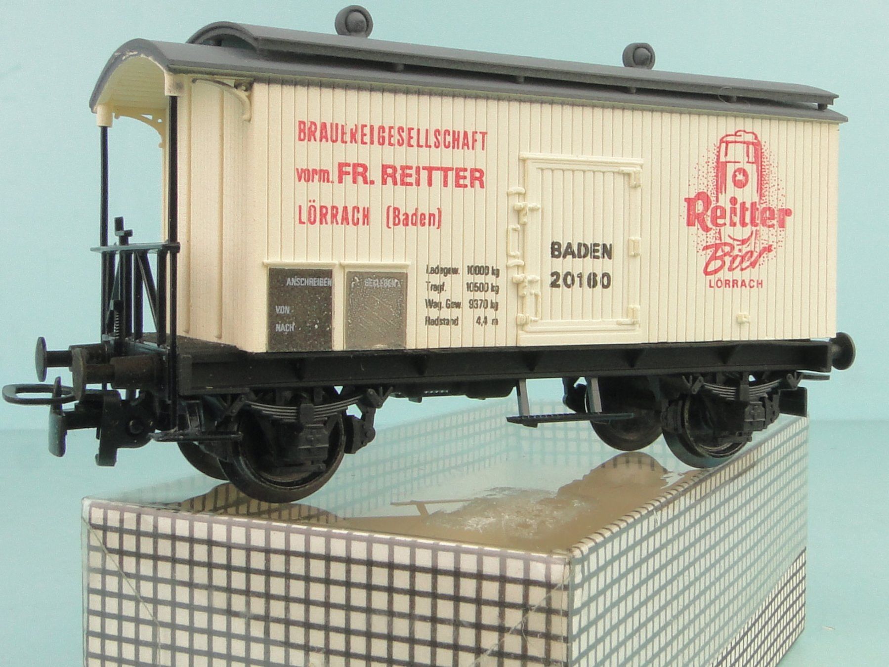 Modellini di ferrovie: Ruco Baden Reitter Bier Lörrach, neuwertig – Usato da Bülach venduto da cann11