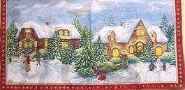Serviette warten aufs christkind (w72) 2Stk.