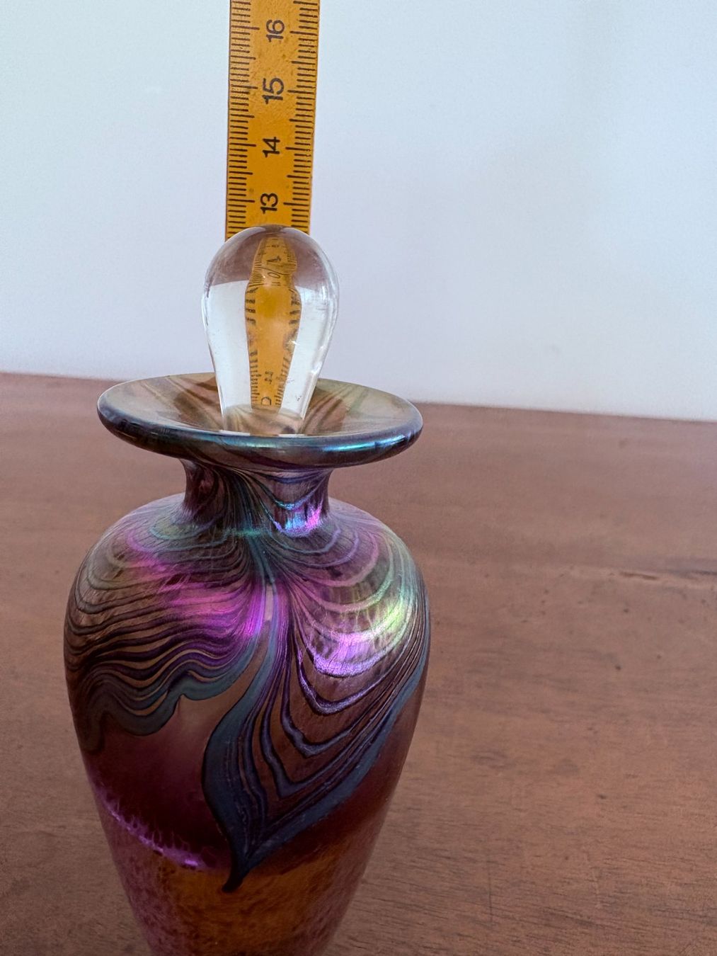 Flaconi: Irisierende Studio-Glas Parfümflasche, Robert Held zugeschr. – Usato da Zürich venduto da timeless.tones 7