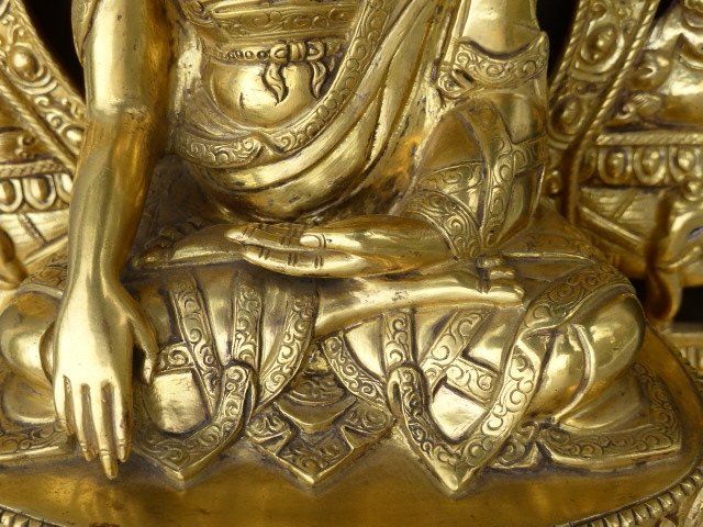 Sculture & Statue: Buddha Sahakayamuni on thron – Usato da Kilchberg ZH venduto da albis1234 3