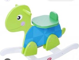 Cheval à bascule tortue en bois neuf