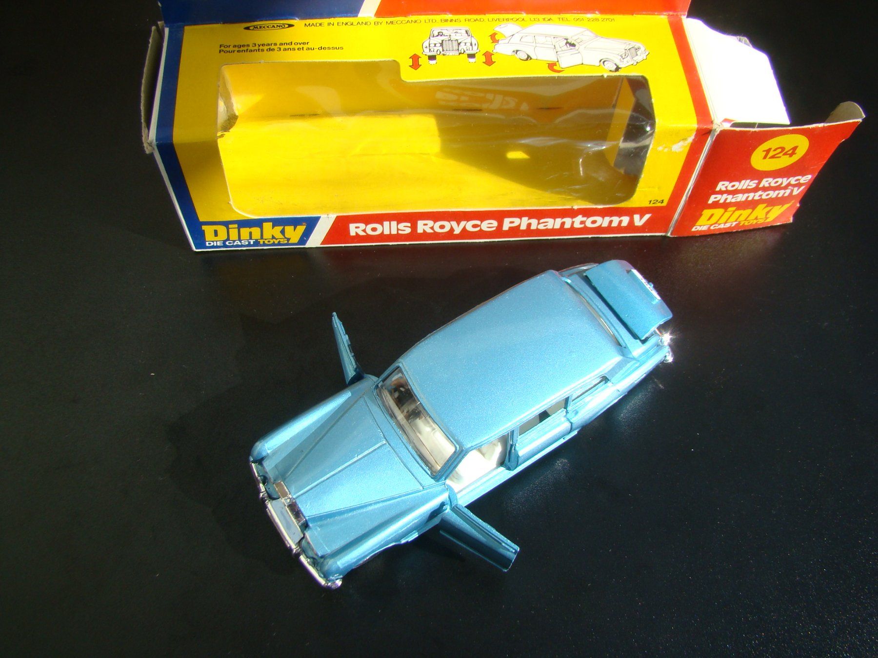Dinky Toys Modellautos: Dinky Rolls Royce Phantom V hellblau Nr 124 schön selten box – Gebraucht aus Walzenhausen von Vanquish711 6