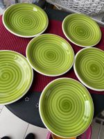 6x Esteller "La Primula" Italien, 24Cm grüne Spiralen, To...