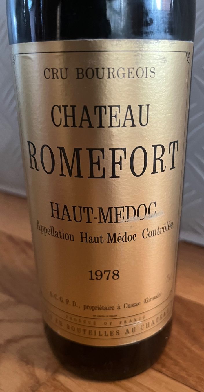 Vino: CHATEAU ROMEFORT HUT-MEDOC 1978 – Nuovo (secondo la descrizione) da Emmenbrücke venduto da Herzog07 7