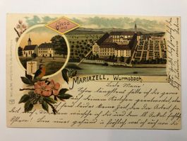AK Gruss aus Mariazell Wurmsbach Litho 1902