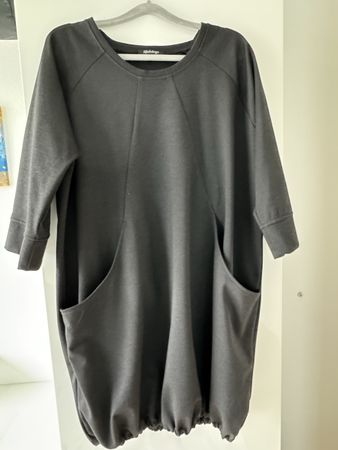 Niederberger Kleid schwarz Gr. L Ballonkleid Tunika Herbstkl