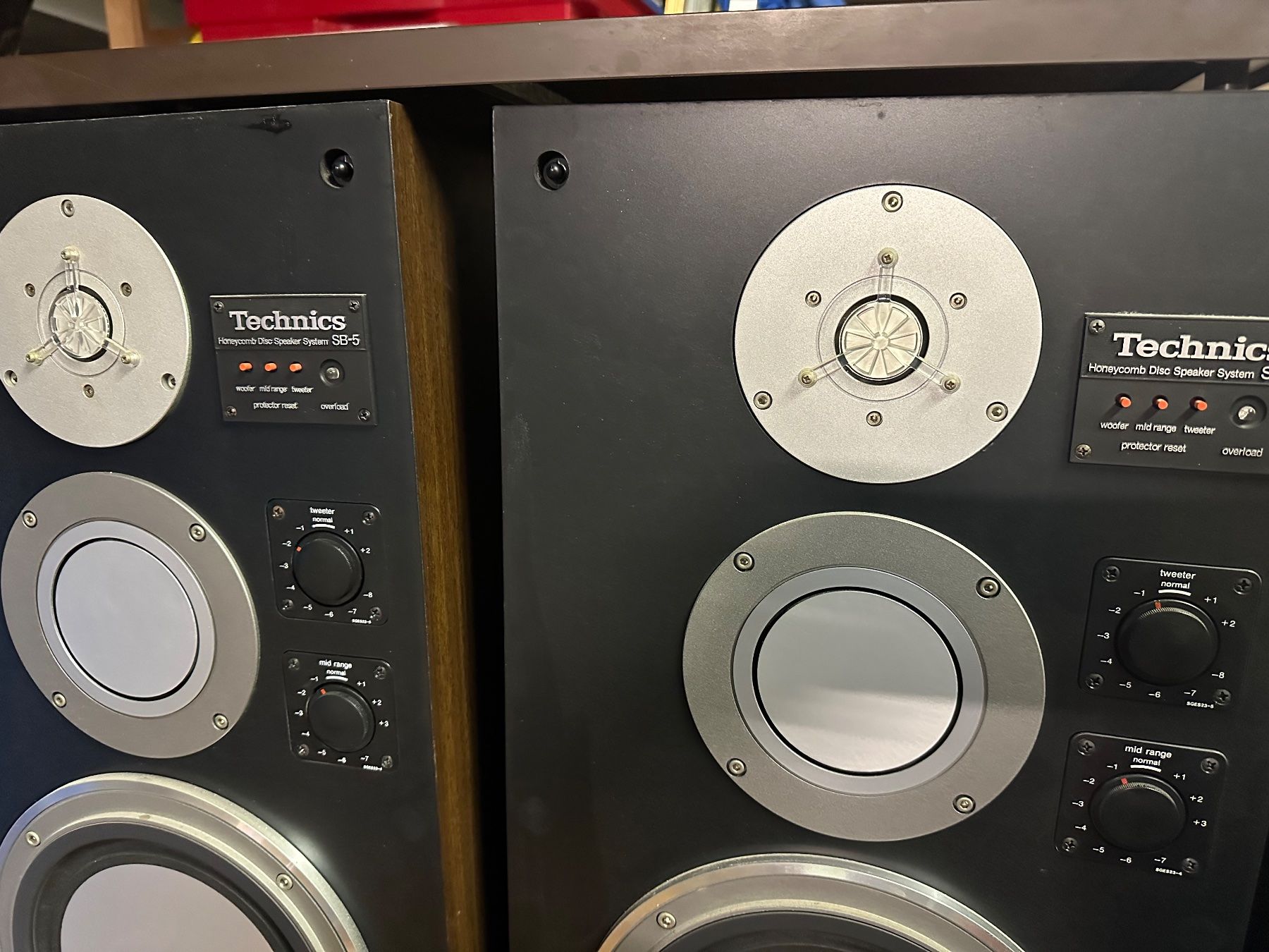 Technics Haut-parleurs: TECHNICS SB-5 / braun / super bespannungen /aus sammlung / – D'occasion à zuchwil par pamparam 4
