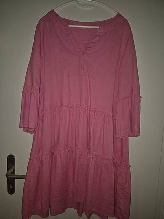 Leinenkleid Pink Gr. XL