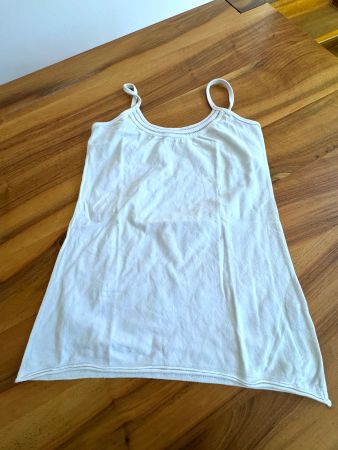 NILE Damen Spaghettiträger Camisole Top Weiss Gr. M