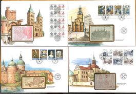 1984-87 Schweden  FDC Alte Städteansichten /Stokholmia ..