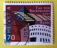 Nr.1038 GESTEMPELT Moderne Architektur in Basel 2001  