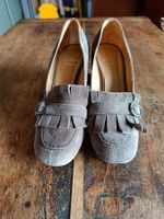 Benci Brothers Loafer, Wildleder, taupe grau, Grösse 39