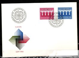 1984 - FDC /  Europamarken - Brücke Symbol der Verbundenheit