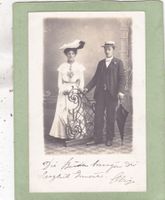 Kitsch Kunst Photokarte Paar Frau Mann