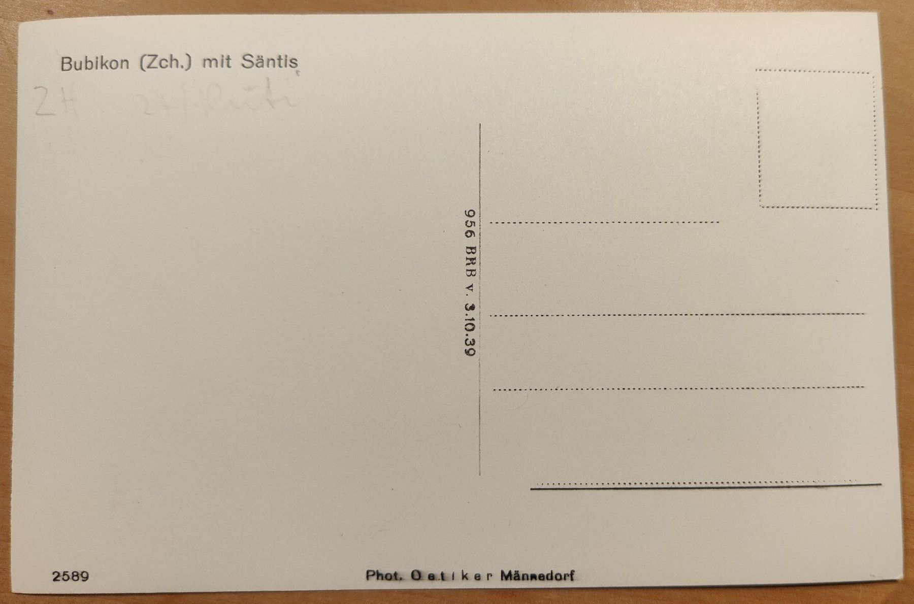 Cartes postales: Bubikon um 1939 – D'occasion à St. Erhard par Chaeferli6 1