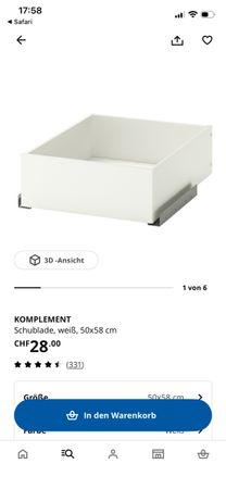2 Pax Schubladen