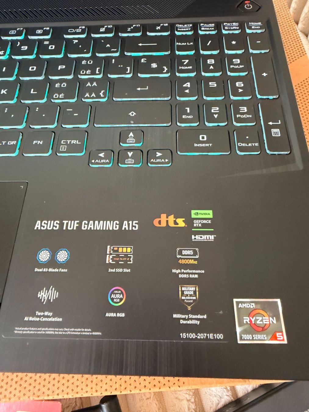 Asus Notebooks: ASUS TUF Laptop – Neu (gemäss Beschreibung) aus Mittelhäusern von Na_Az 3