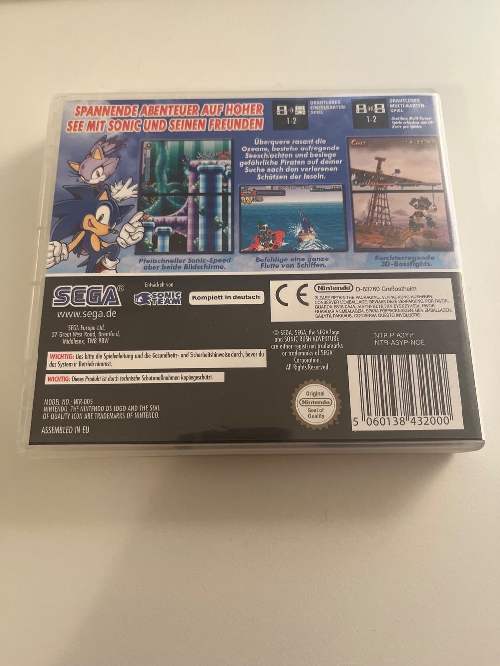 Nintendo Giochi: Sonic Rush Adventure - Nintendo DS – Usato da Zürich venduto da DoktorDer 1
